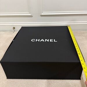 100% Authentic XL Chanel Empty Magnetic Box and Tissue Paper 19 x 18.5 x 6.5”